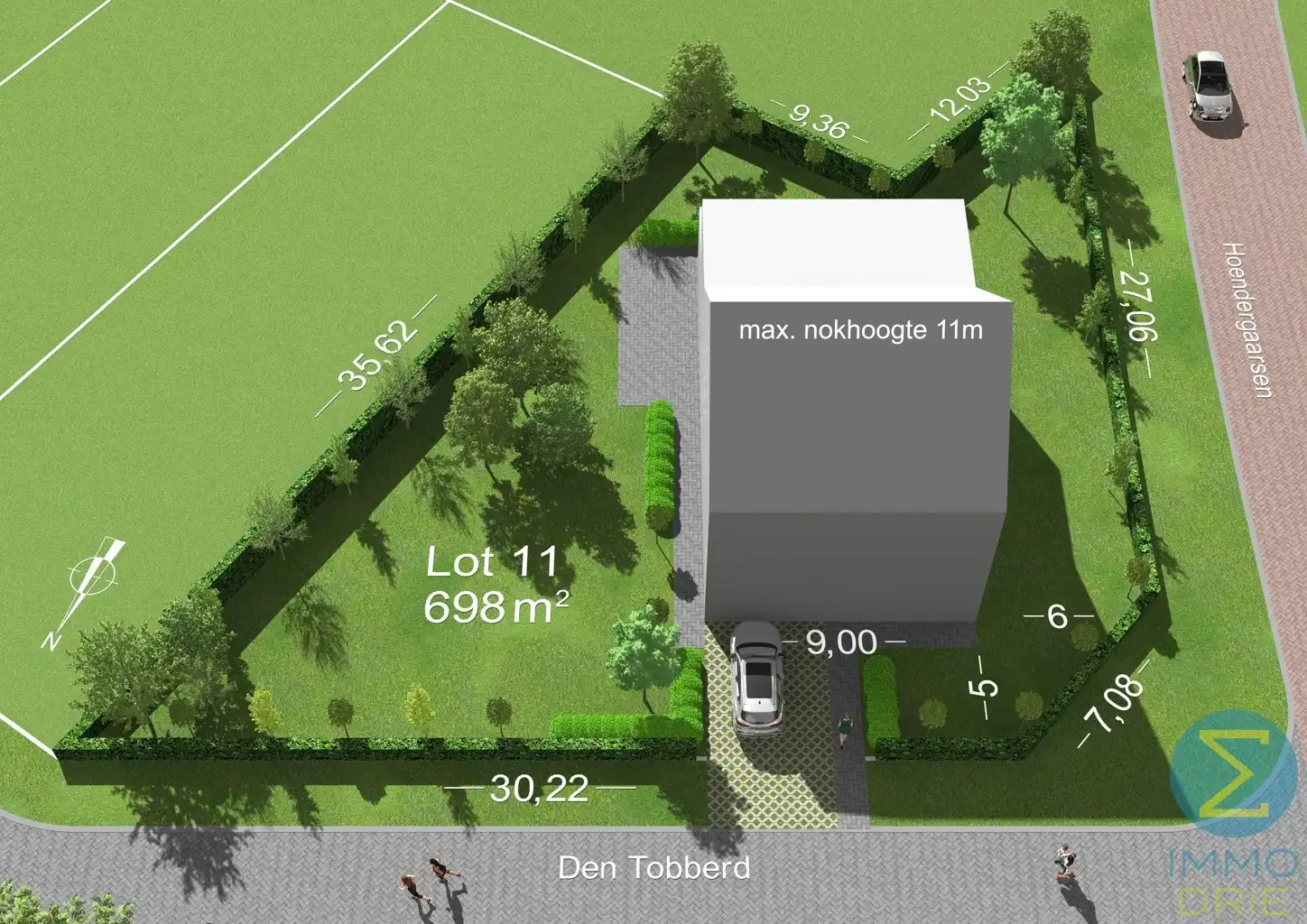 Den Tobberd: Bouwgrond voor een vrijstaande woning, 698m²  foto {{pictureIndex}}