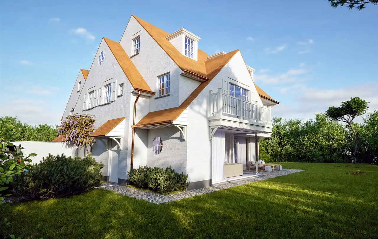 Schitterende bouwgrond met high-end bouwplannen in een paadje in het Zoute. foto 2