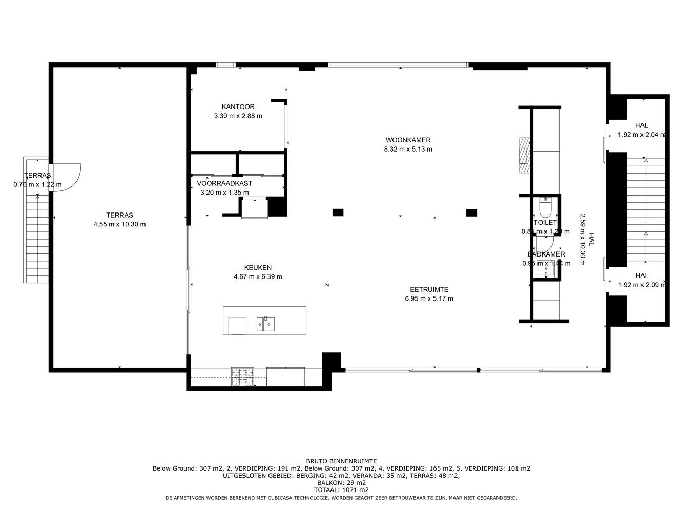 Handelsruimte met luxe duplex-appartement en verhuurde loodsen op het industrieterrein in Lanaken foto 44