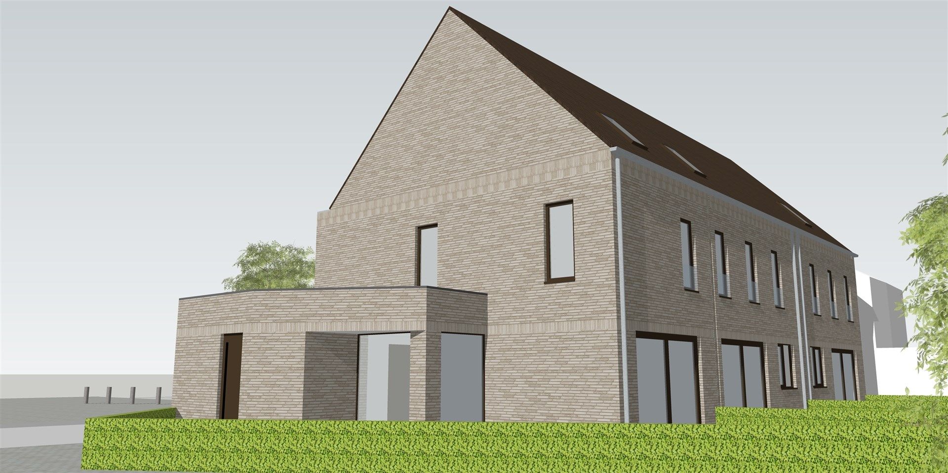 Hedendaagse halfopen nieuwbouwwwoning op een mooie woonlocatie in het hartje van Eksaarde foto 4