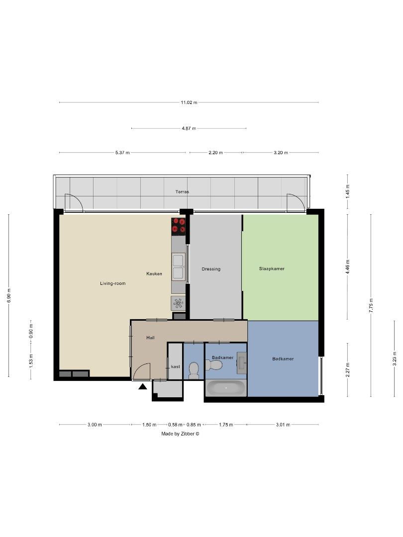 Ruim energiezuinig appartement met terras foto 11