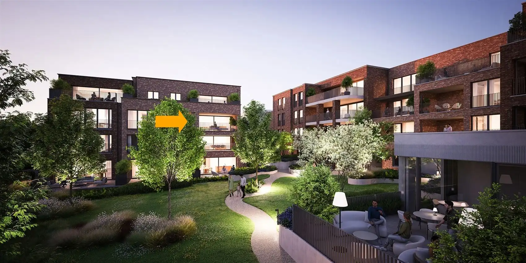 Appartement 2slk van 110m² en overdekt terras foto {{pictureIndex}}