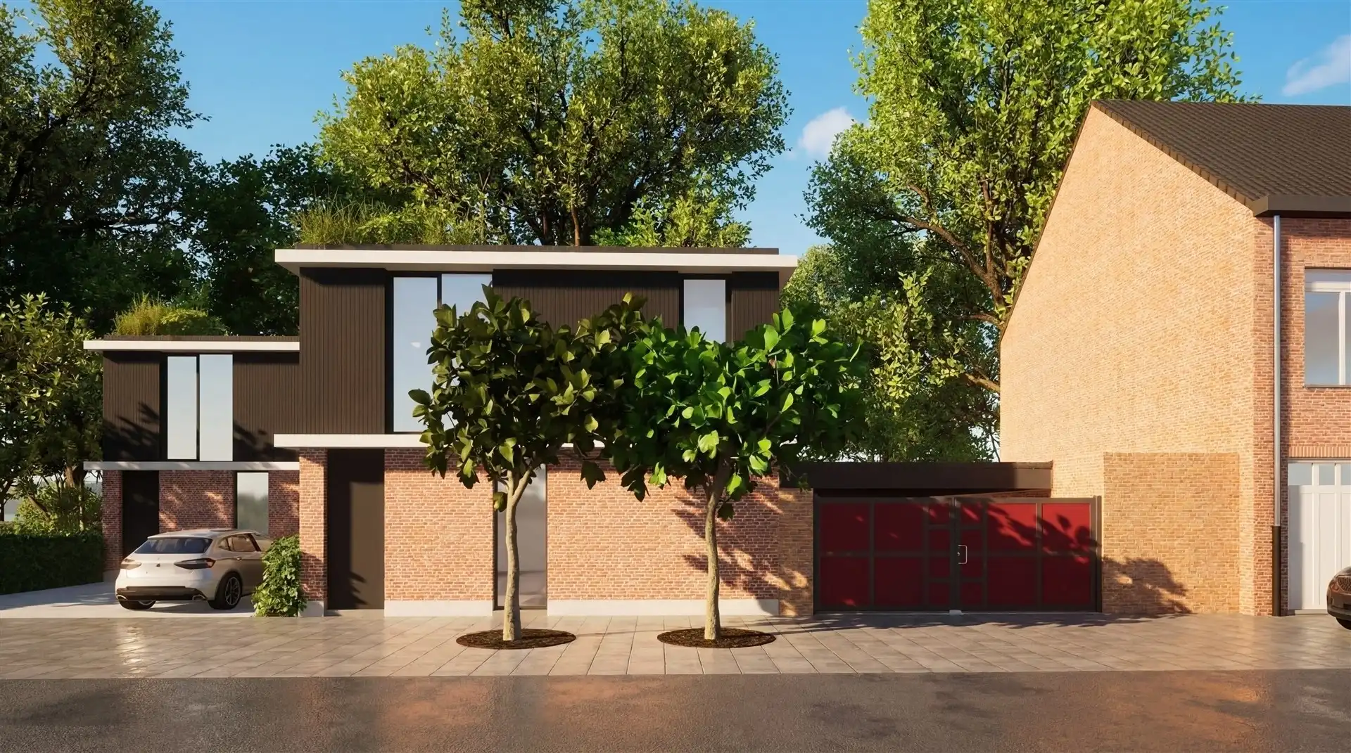 Gesloten nieuwbouwwoning met 3 slaapkamers en mooie tuin. foto 2