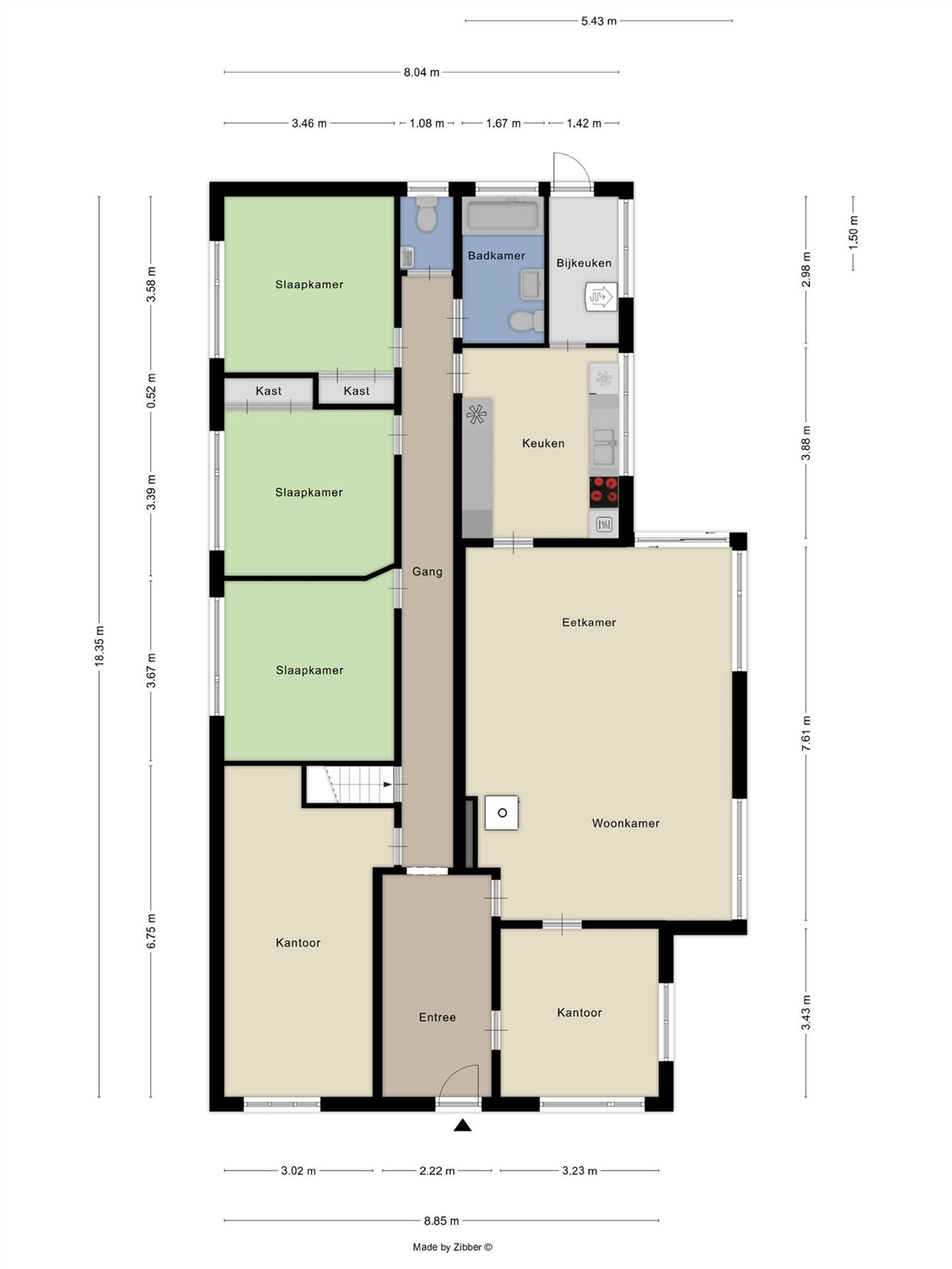 Ruime villa (bungalow) met 4 slaapkamers en atelier op terrein van 13a 22ca foto 5