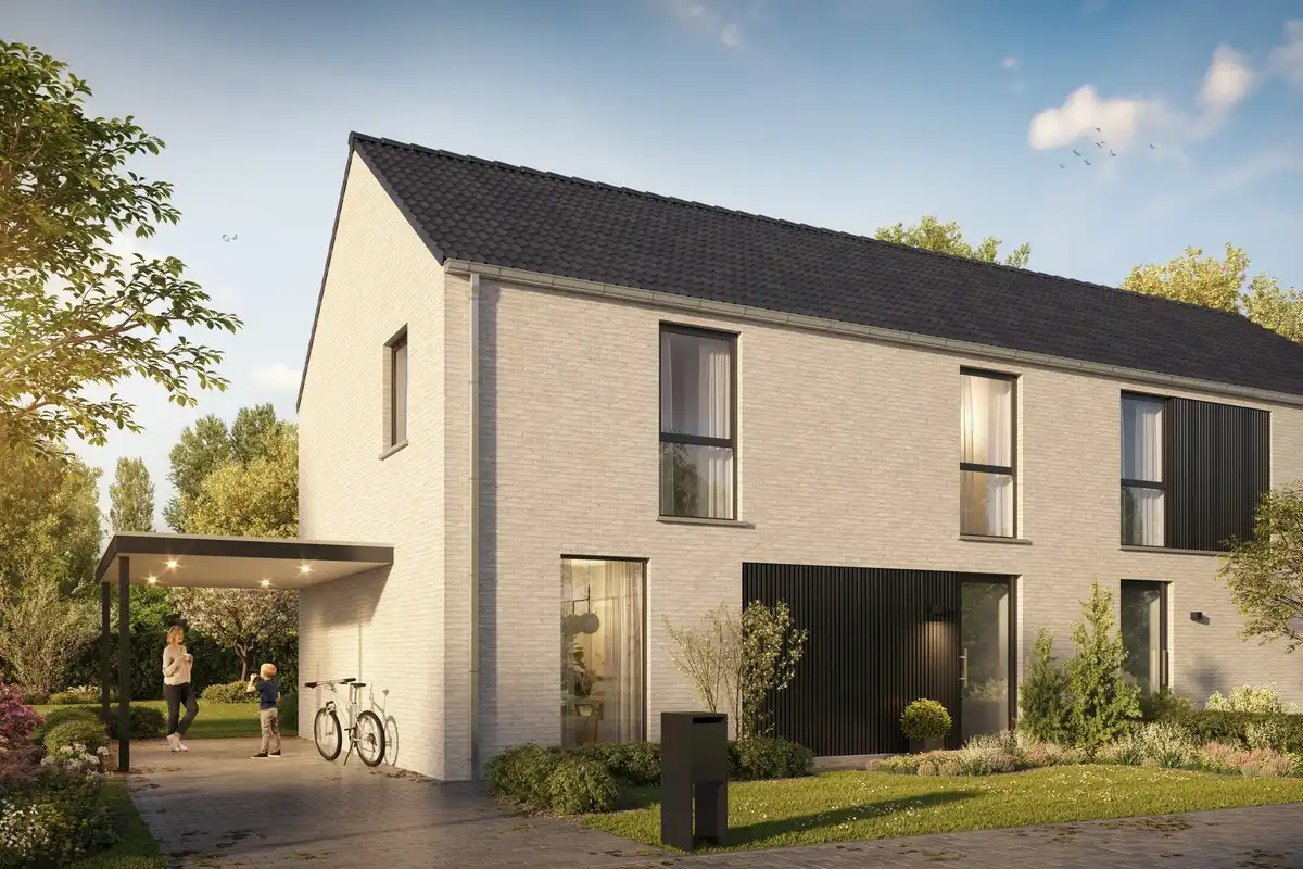 Halfopen moderne nieuwbouwwoning in Meulebeke foto {{pictureIndex}}