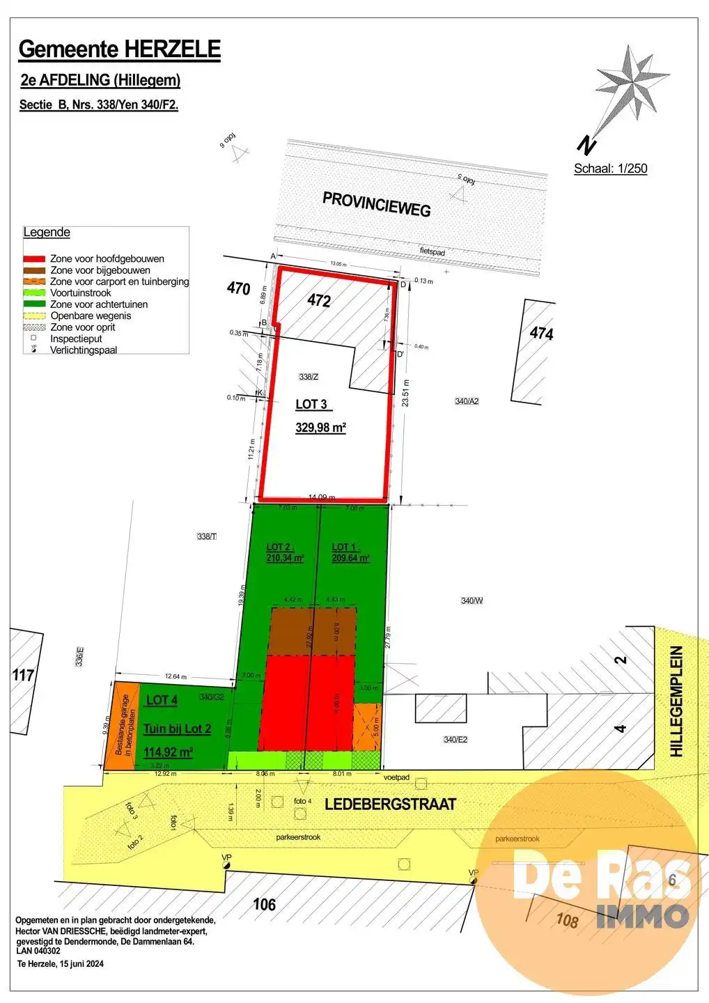 HILLEGEM – Zuidgerichte bouwgrond, HOB, met centrale ligging foto 3