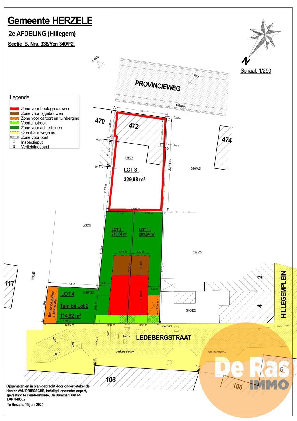 HILLEGEM – Zuidgerichte bouwgrond, HOB, met centrale ligging foto 3