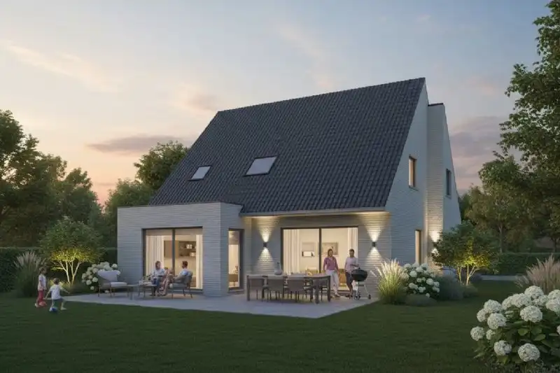 Nieuw te bouwen alleenstaande woning te Slijpe. foto 2