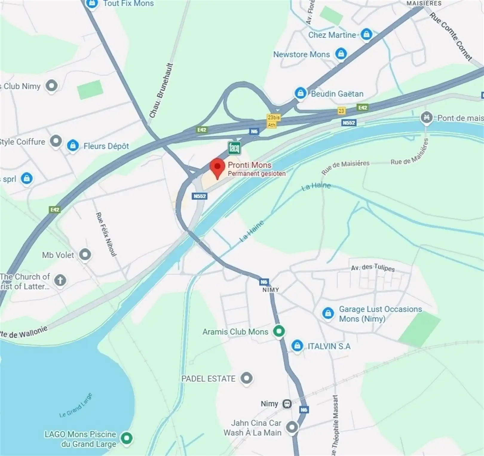 Baanwinkel van 330 m² op toplocatie in Nimy foto 3