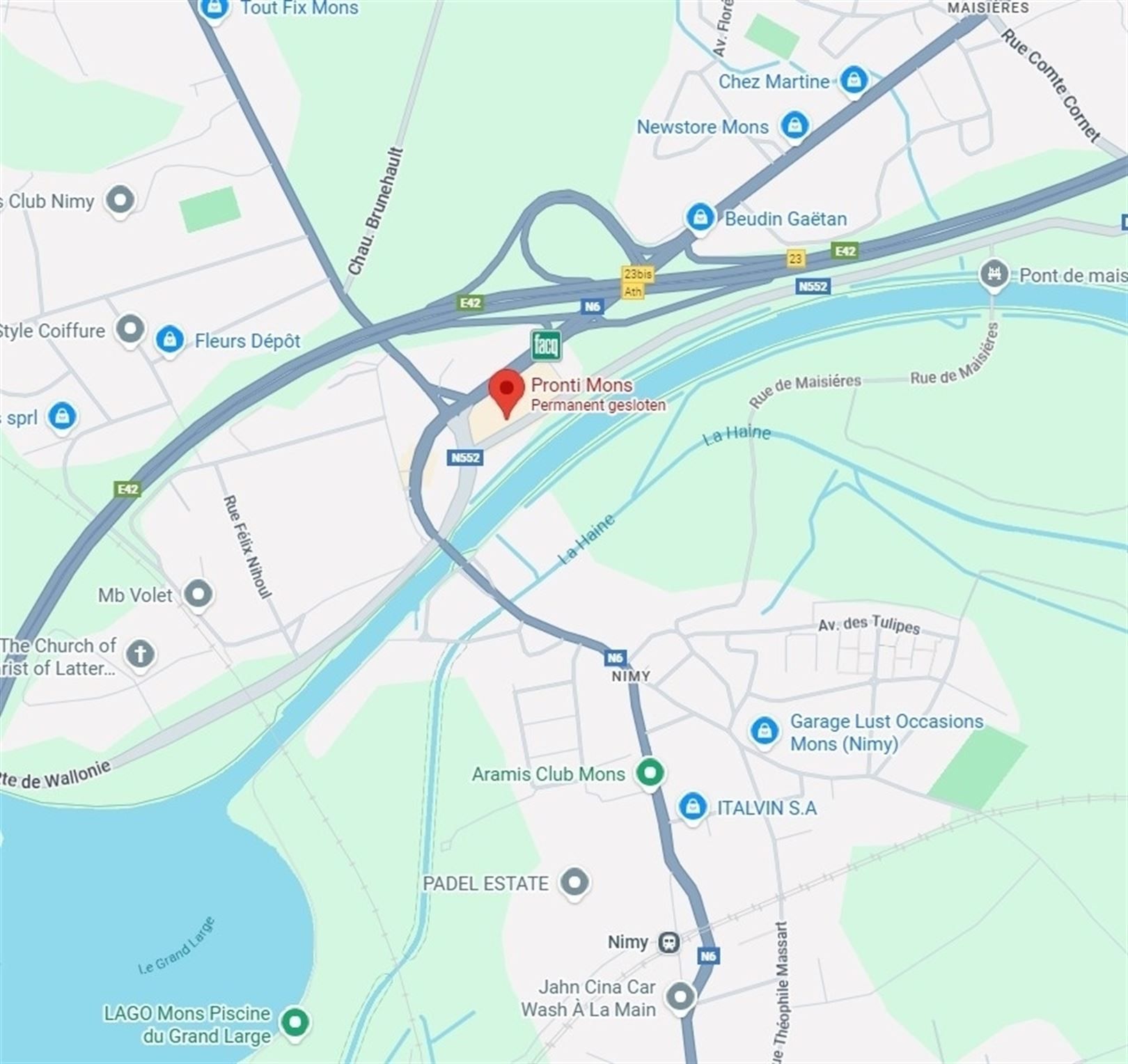 Baanwinkel van 330 m² op toplocatie in Nimy foto 3