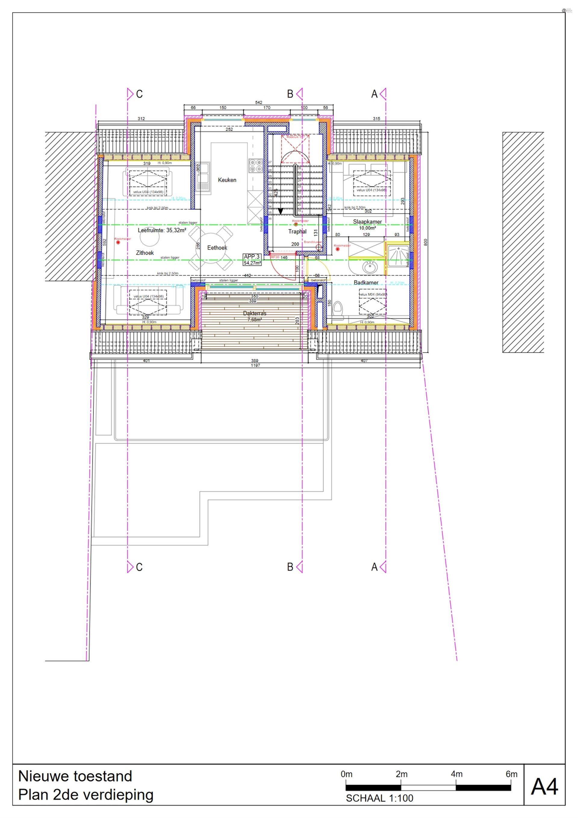 Nieuwbouw appartementsblok van 3 appartementen en 4 garageboxen foto 5