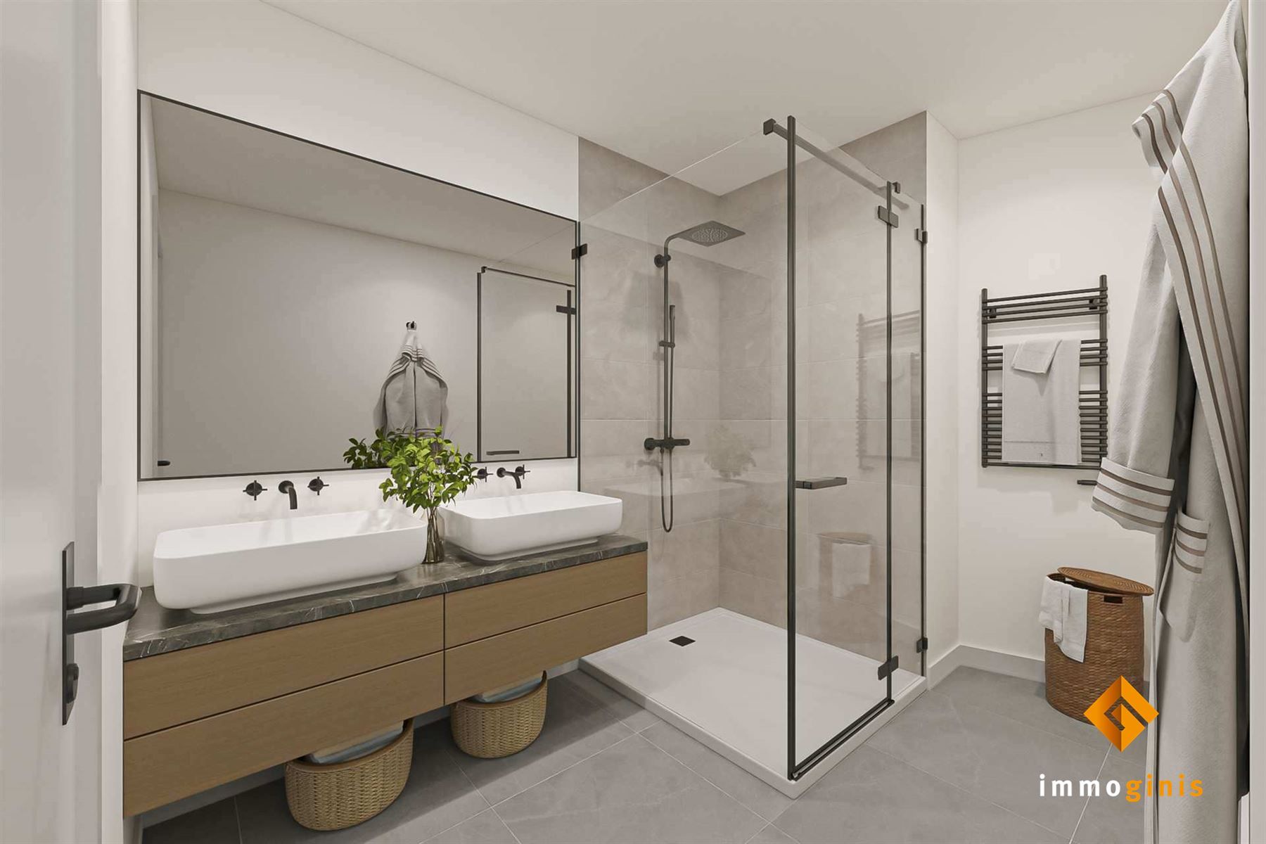 Eerste verdieping: zeer ruim appartement met 2 slaapkamers overdekt terras van 17m!. foto 6