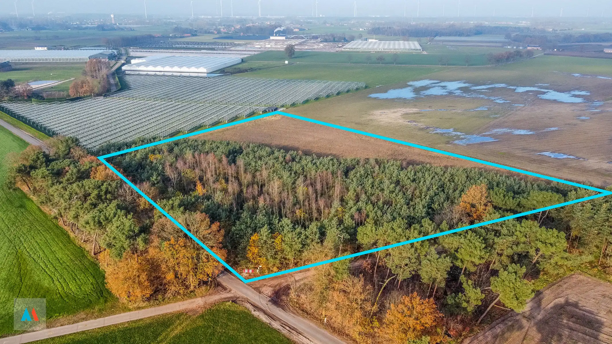 Gemengd perceel Landbouw- en bosgrond foto {{pictureIndex}}