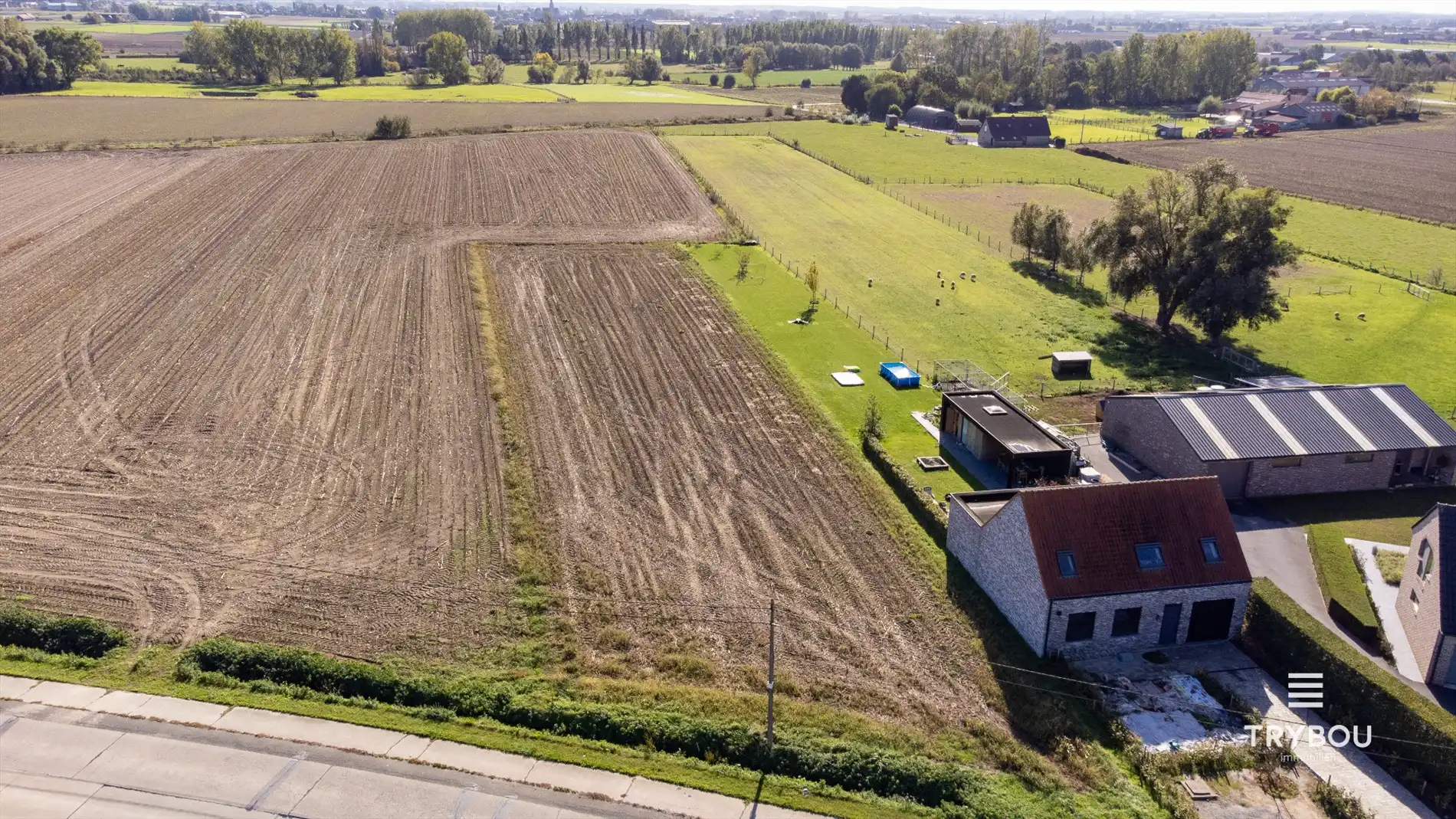 Ruime bouwgrond van 2.920 m² voor halfopen bebouwing in Poelkapelle foto 3