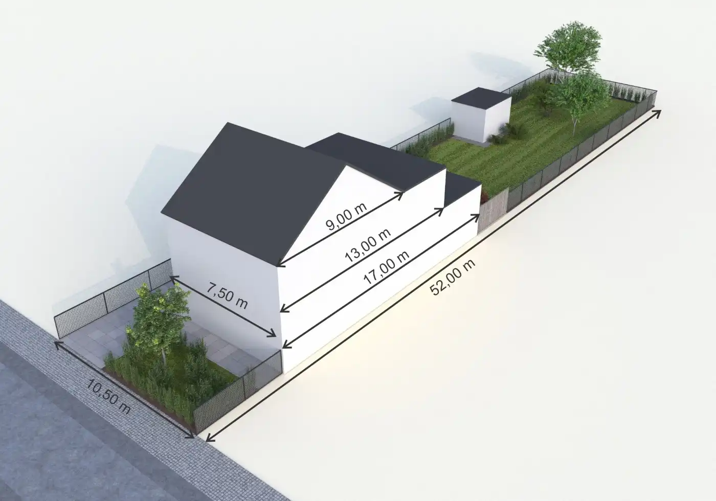 Rustig gelegen bouwgrond voor een halfopen bebouwing op 553m² foto 3