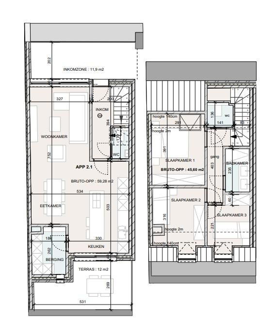 Nieuwbouw duplex met 3 slpk + parking + terras foto 30