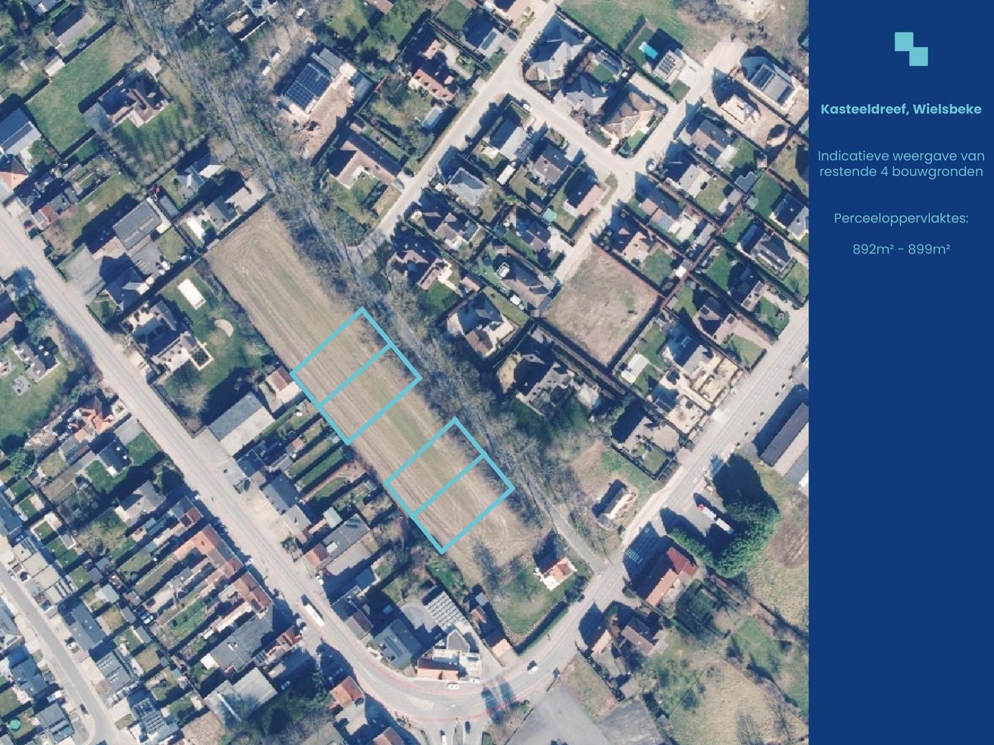Exclusieve bouwgronden in residentiële laan te Wielsbeke foto 3