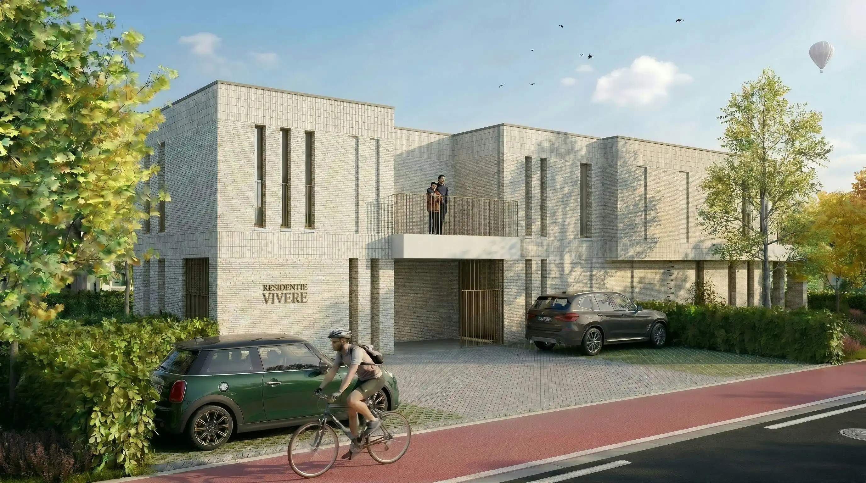 Residentie Vivere: 4 stijlvolle appartementen met parking en berging in Viversel foto {{pictureIndex}}