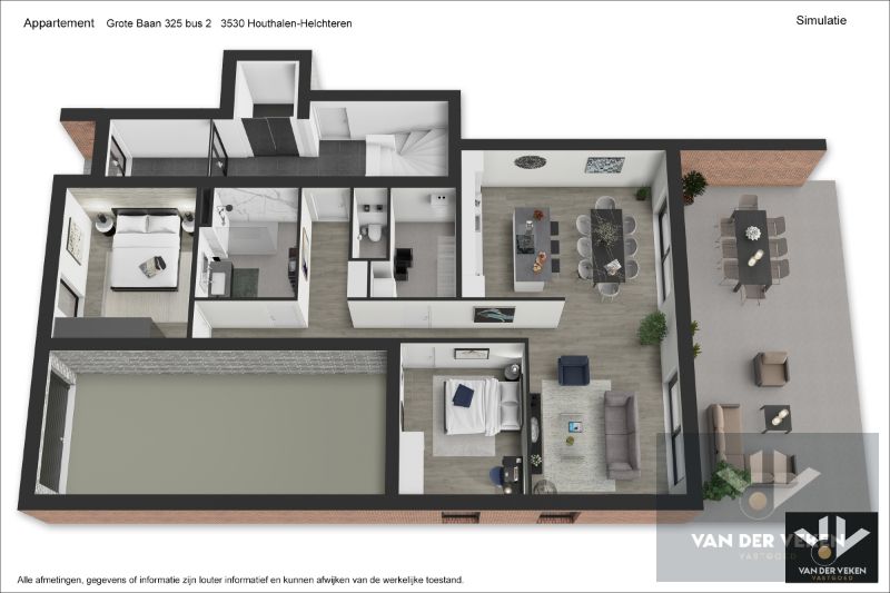 Ruim gelijkvloers nieuwbouwappartement met 2 slaapkamers, een terras en een mooie tuin op een goed bereikbare locatie! foto 16