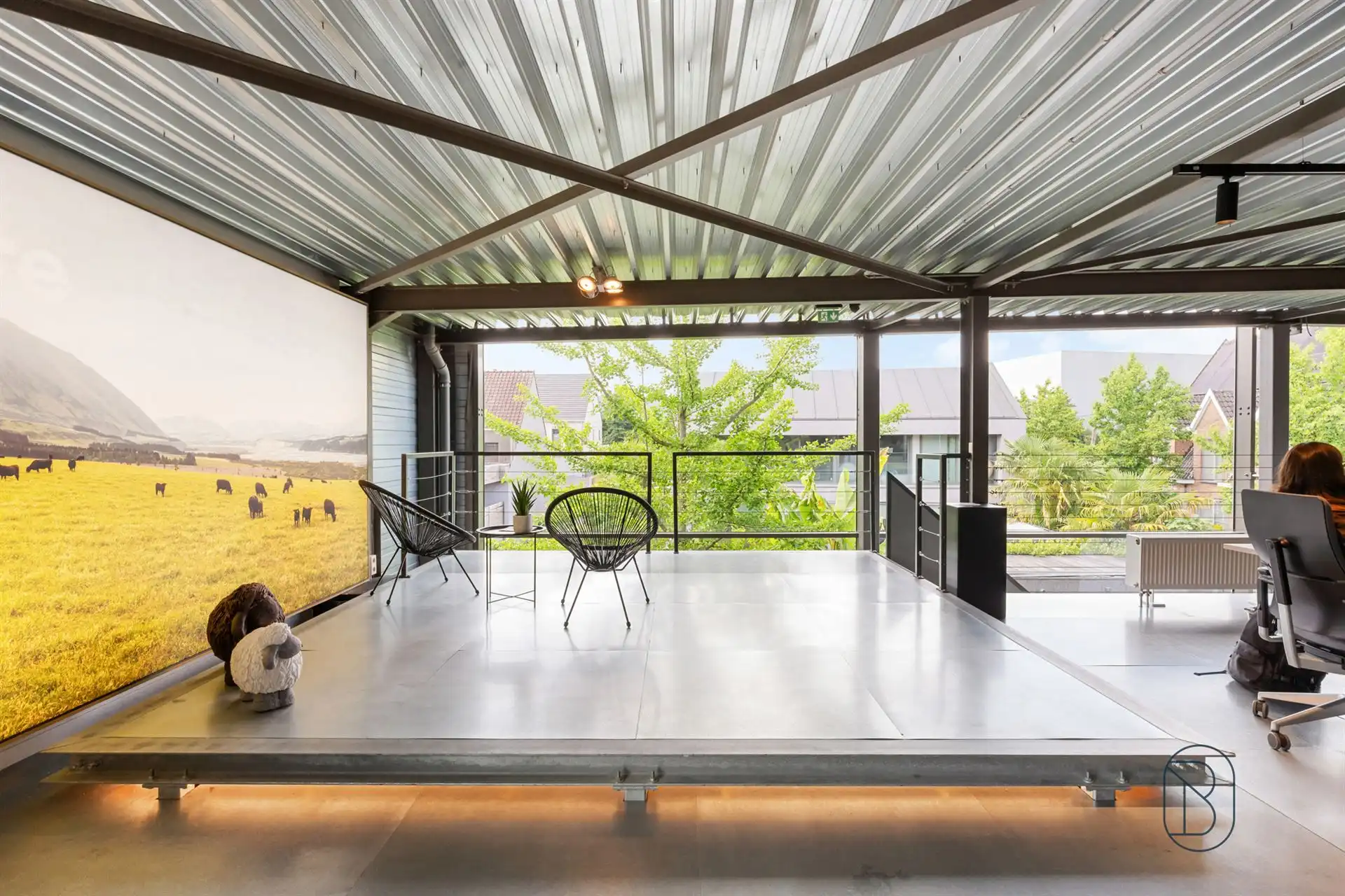 Wonen en werken (kantoren en loods): ideale investering!  foto 12