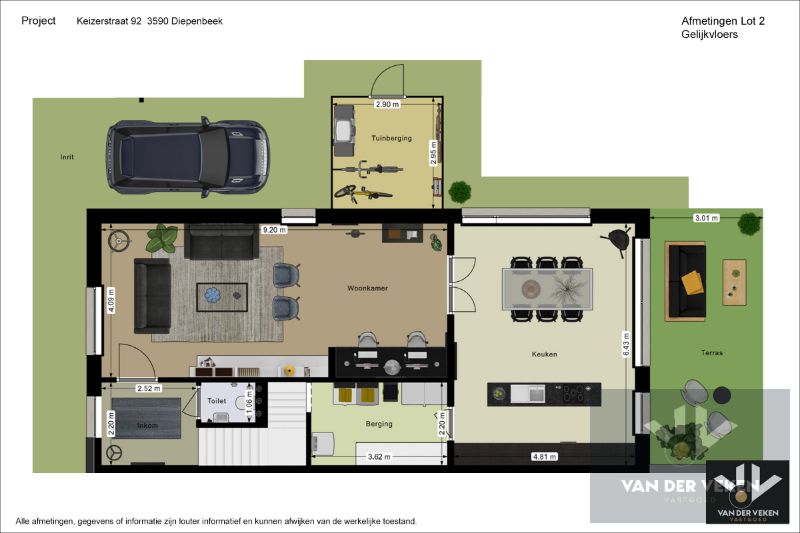 CENTRAAL GELEGEN CASCO NIEUWBOUWWONING MET 3 SLPK foto 7