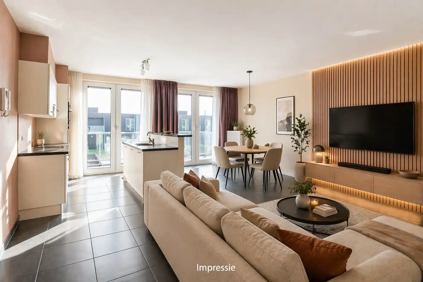 Recent, energiezuinig app. op 2e verd. met 2 slpk. en terras foto 2