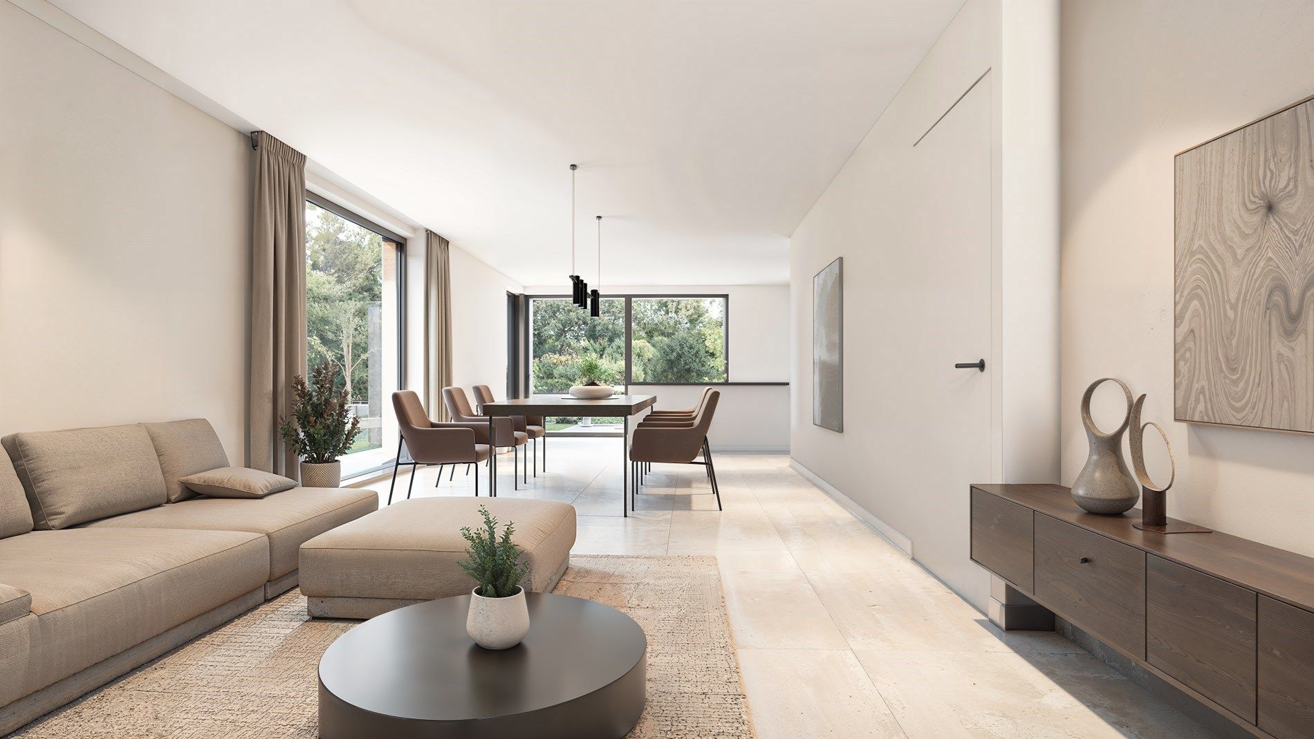 Tijdloze halfopen nieuwbouwwoning met 3 slaapkamers + gelijkvloerse slaapkamer op 428 m2 foto 3
