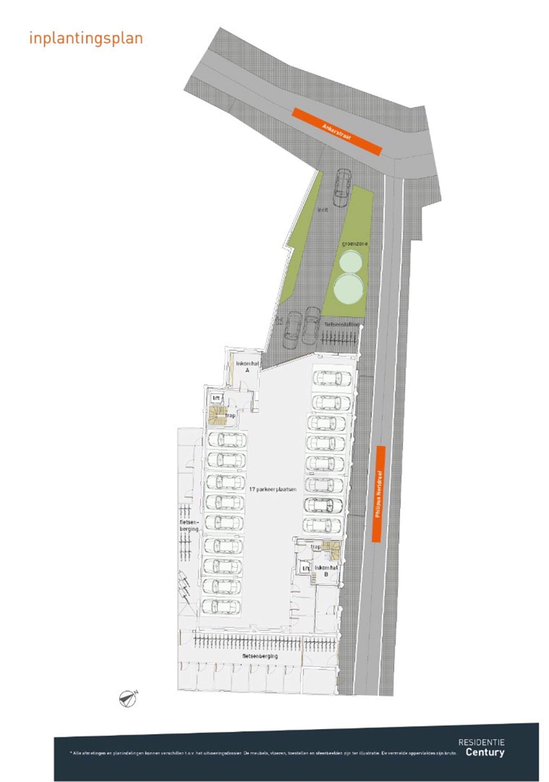 Gelijkvloerse staanplaats in nieuwbouwproject op 400m van de Grote Markt foto {{pictureIndex}}