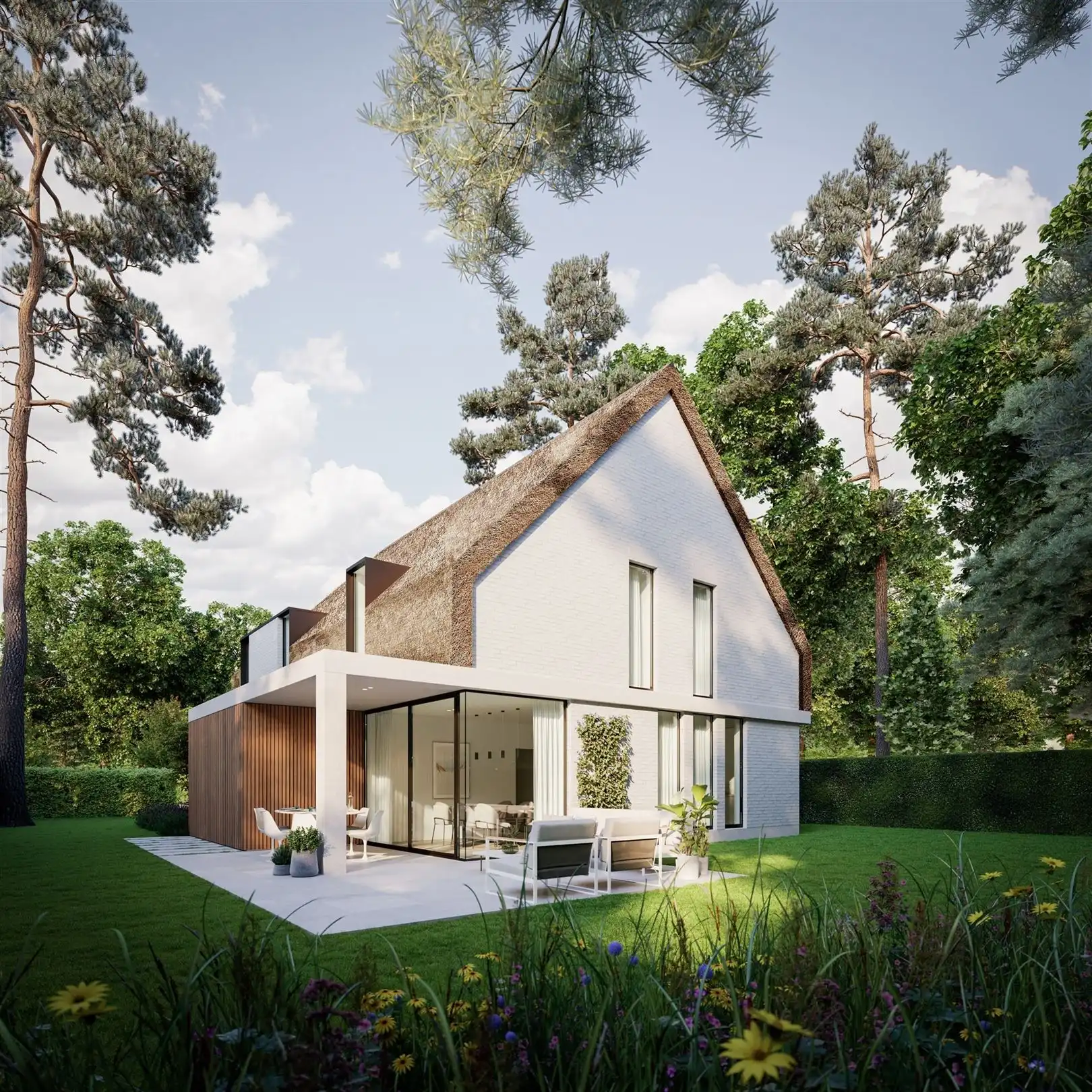 Nieuwbouw charmevilla in groene 'SINT LUCAS' wijk in Ekeren DONK foto {{pictureIndex}}