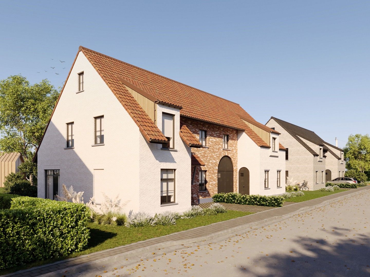Fantastische nieuwbouwwoning met drie slaapkamers, bureau en grote zolder. foto {{pictureIndex}}