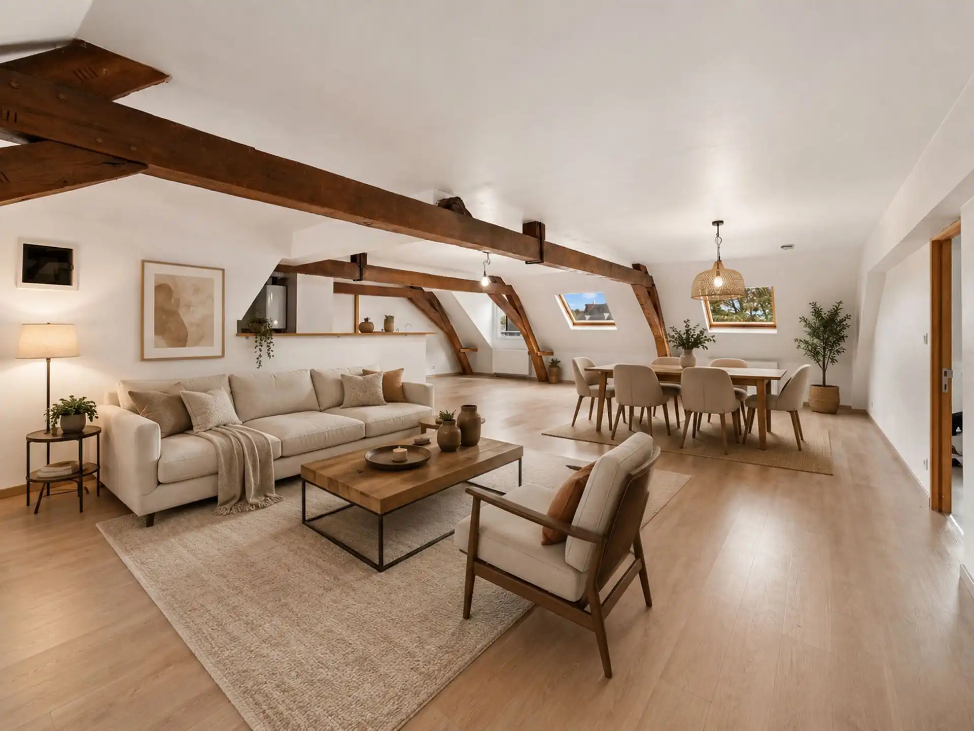 Ruim appartement met 3 slk van 164 m² met kelder foto {{pictureIndex}}