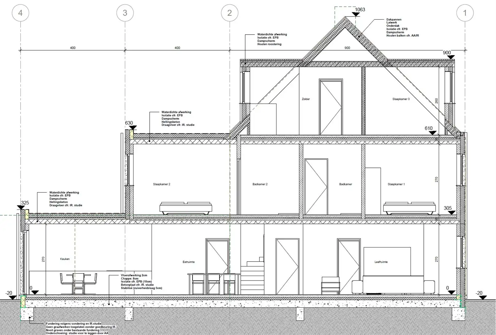 Gunstig gelegen, diep stuk bouwgrond incl.vergunde plannen foto 3