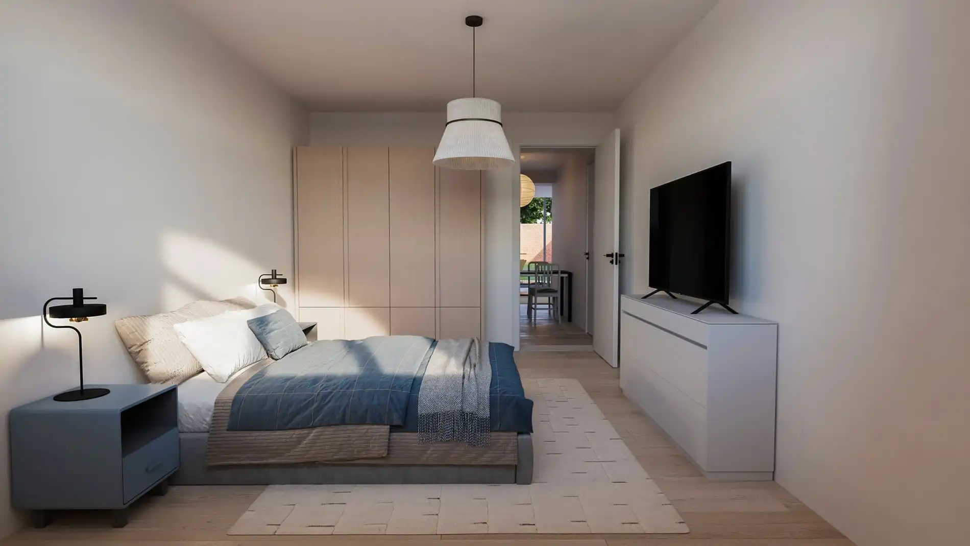 Volledig gerenoveerd en bemeubelde 1 slaapkamer-appartement met tuin in een kleinschalige residentie! foto 2