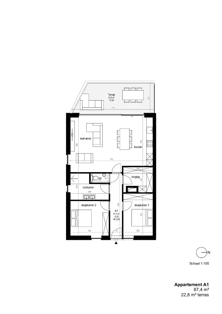 Appartement op de eerste verdieping foto 4