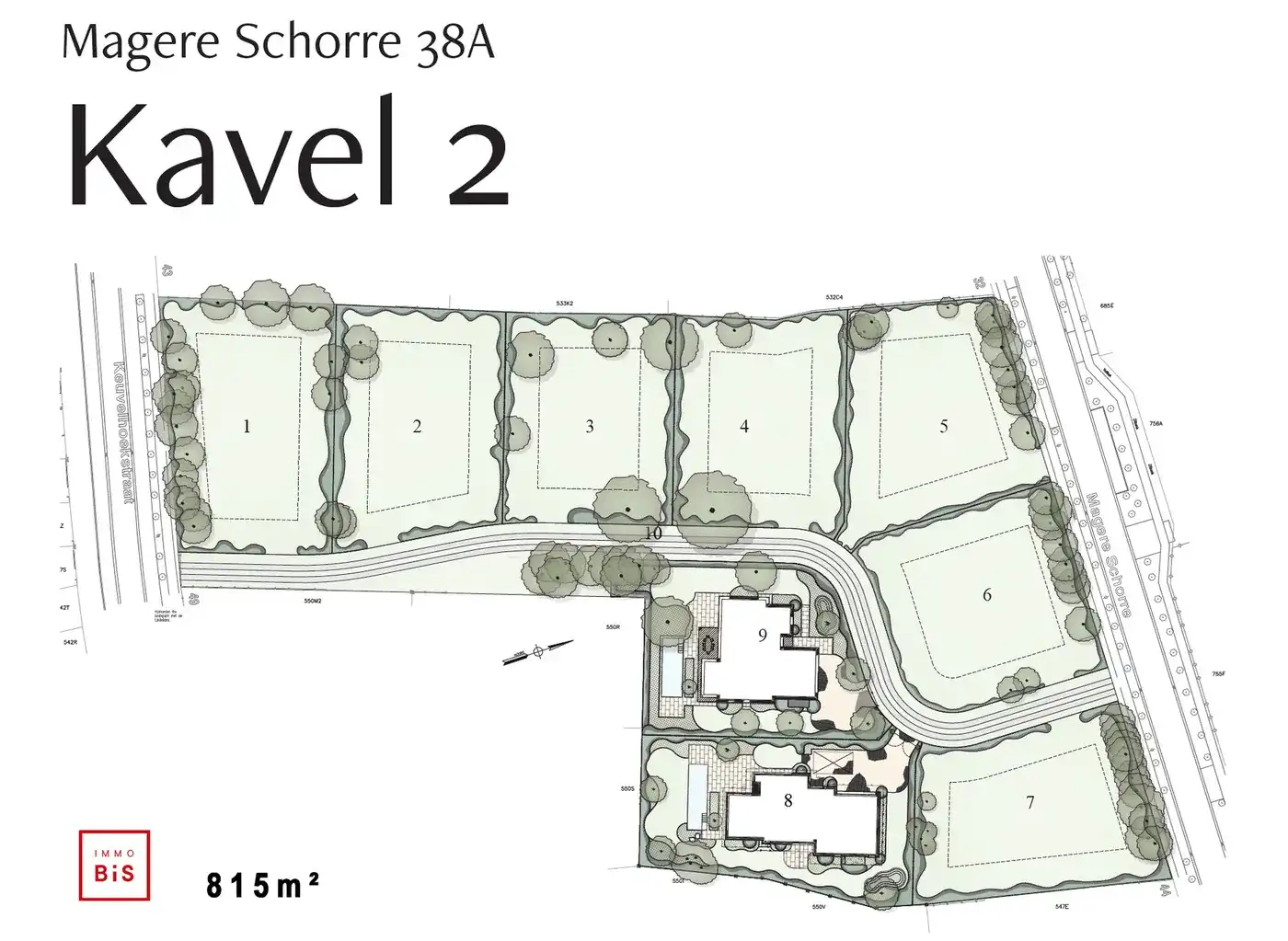 Lot 2 - Bouwperceel van 815m² aan de Magere Schorre. foto 2