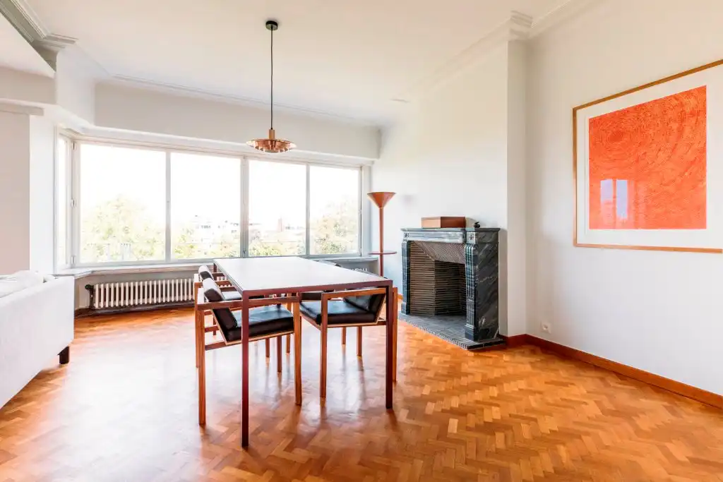 Lumineus art deco appartement met 3 slaapkamers langsheen het Zuidpark. foto 15
