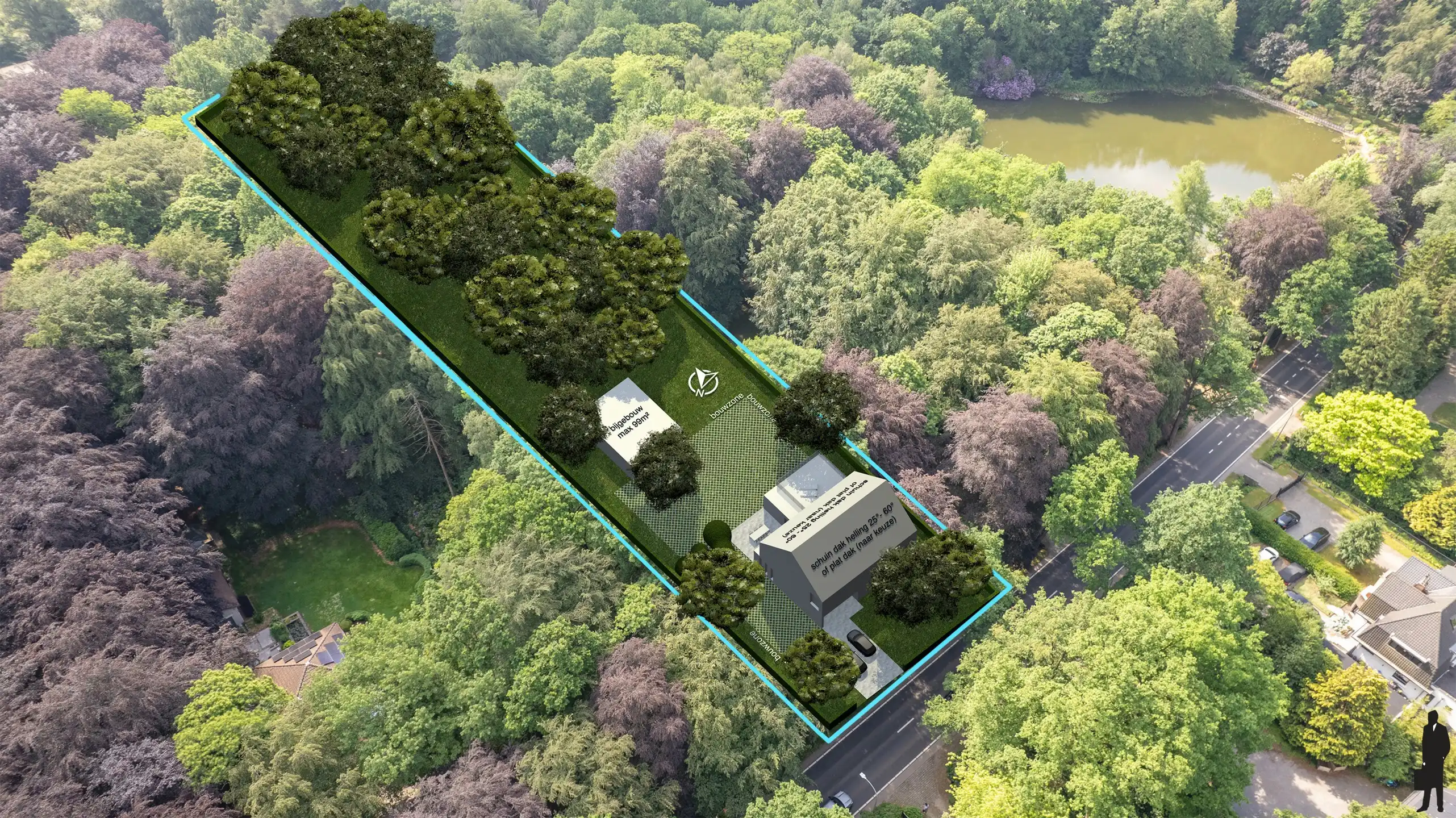 Exclusieve bouwgrond van ca. 3.300 m² in groene woonbosomgeving te Heide foto 11