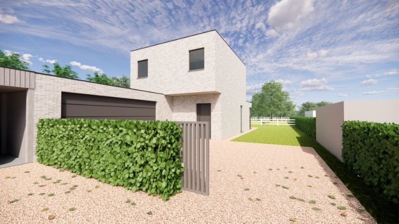 Hooglede: halfopen nieuwbouwwoning met 3 slaapkamers, zuid-gerichte tuin, carport en berging op een perceel van 184,50 m², centrale ligging foto 11