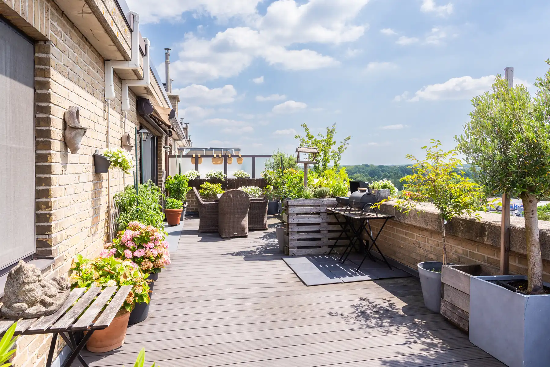 Ekeren - 1 slpk penthouse met riant terras. Sales - Rentback foto 8