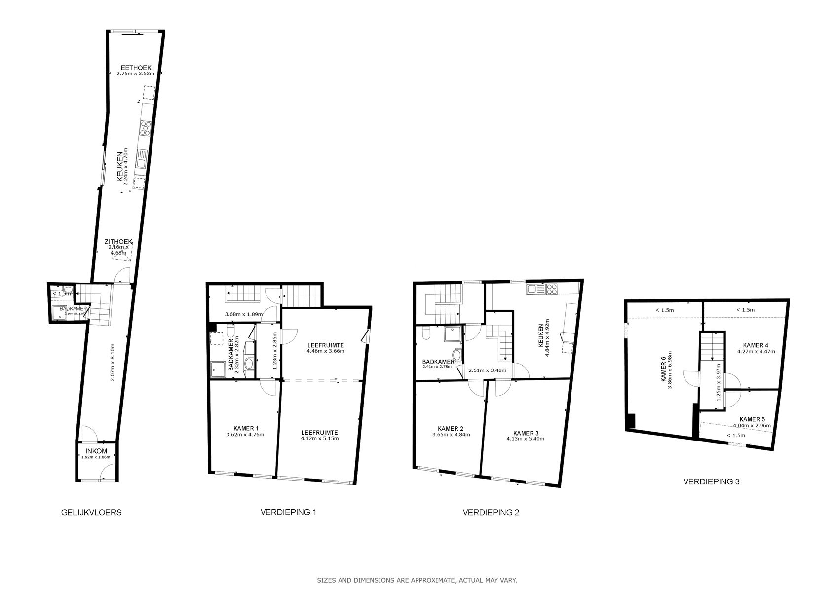 Ruime eigendom met 326 m² woonruimte + 79 m² handel – Gent foto 16
