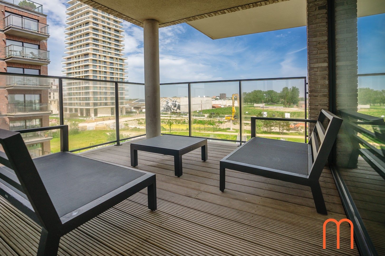 Prachtig appartement met 2 slaapkamers en ruime terrassen aan Oosteroever in Oostende. foto 8