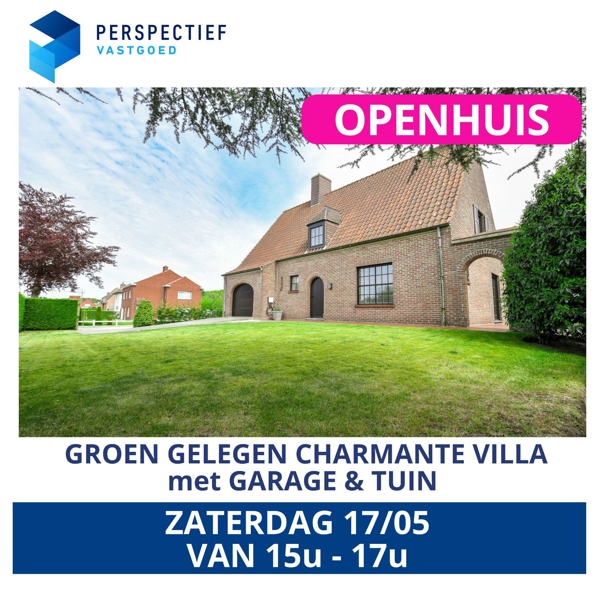 IN EEN GROENE OMGEVING GELEGEN CHARMANTE VILLA met GARAGE & TUIN foto 4
