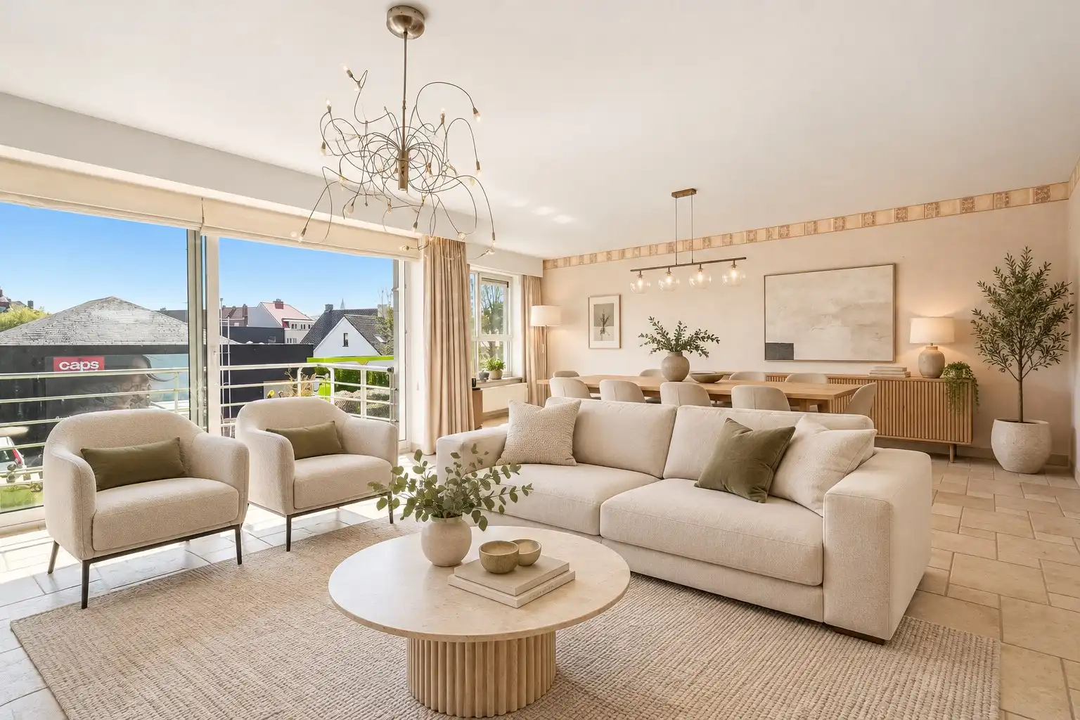 Instapklaar 2-slaapkamerappartement (89m² + 8m² terras) nabij de haven van Nieuwpoort. foto 3