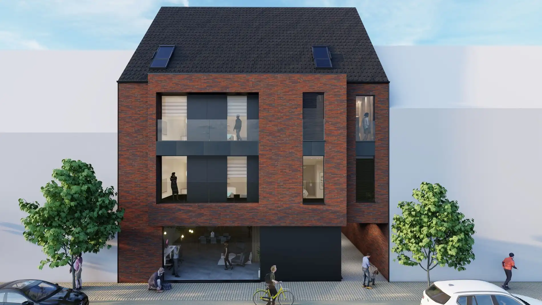 GELIJKVLOERS HANDELSPAND met KELDERRUIMTE TE KOOP/TE HUUR OP A-LOCATIE IN HOUTHALEN CENTRUM   foto 2