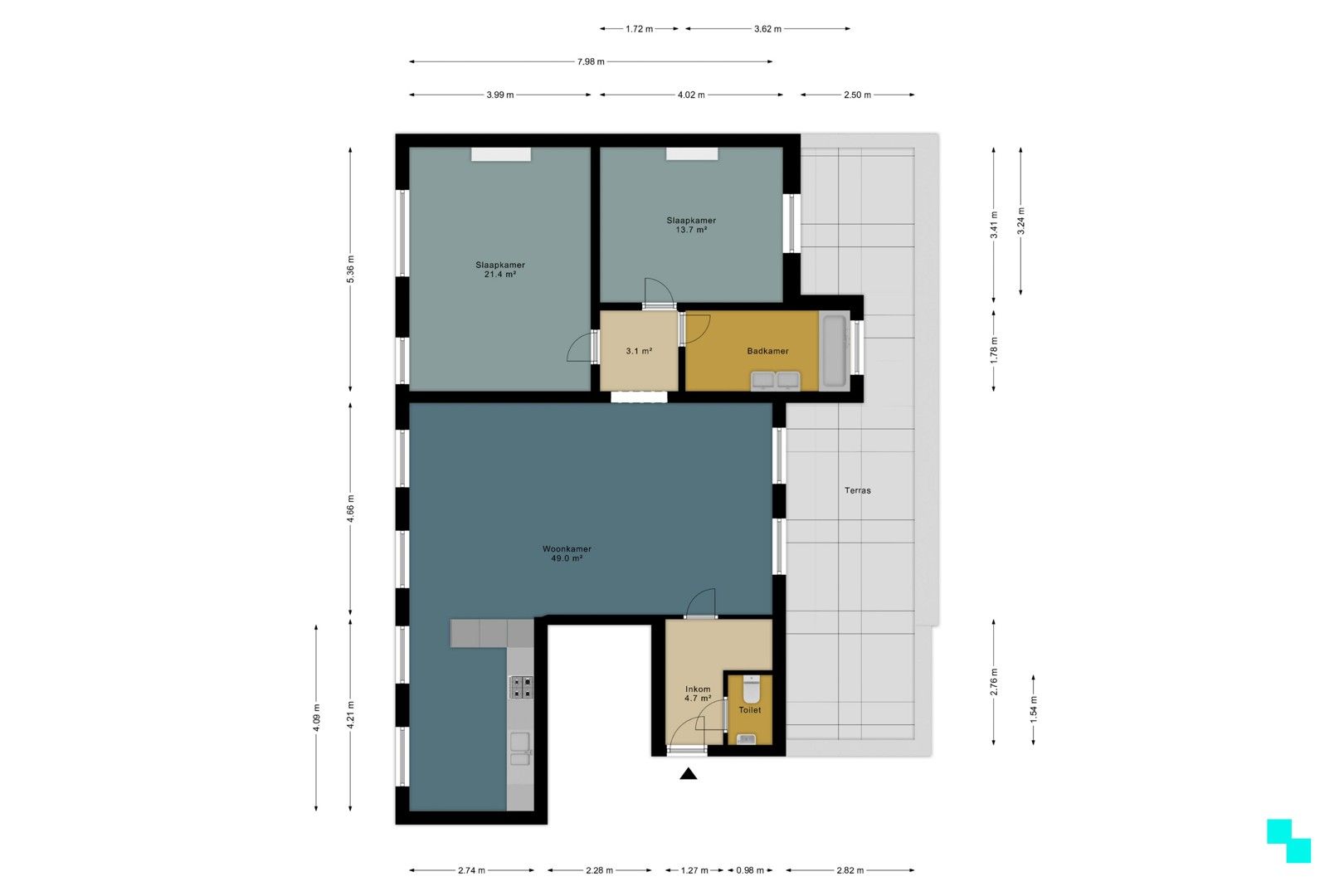Ruim appartement in centrum Gent foto 22