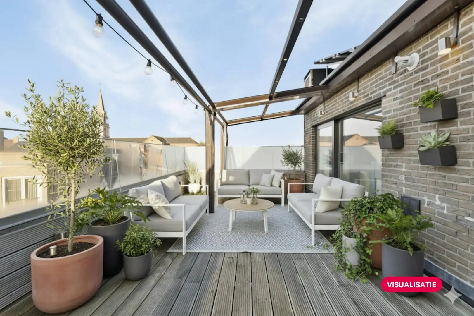 Dakstudio (47m²) met 2 terrassen in Roeselare te koop. foto 4