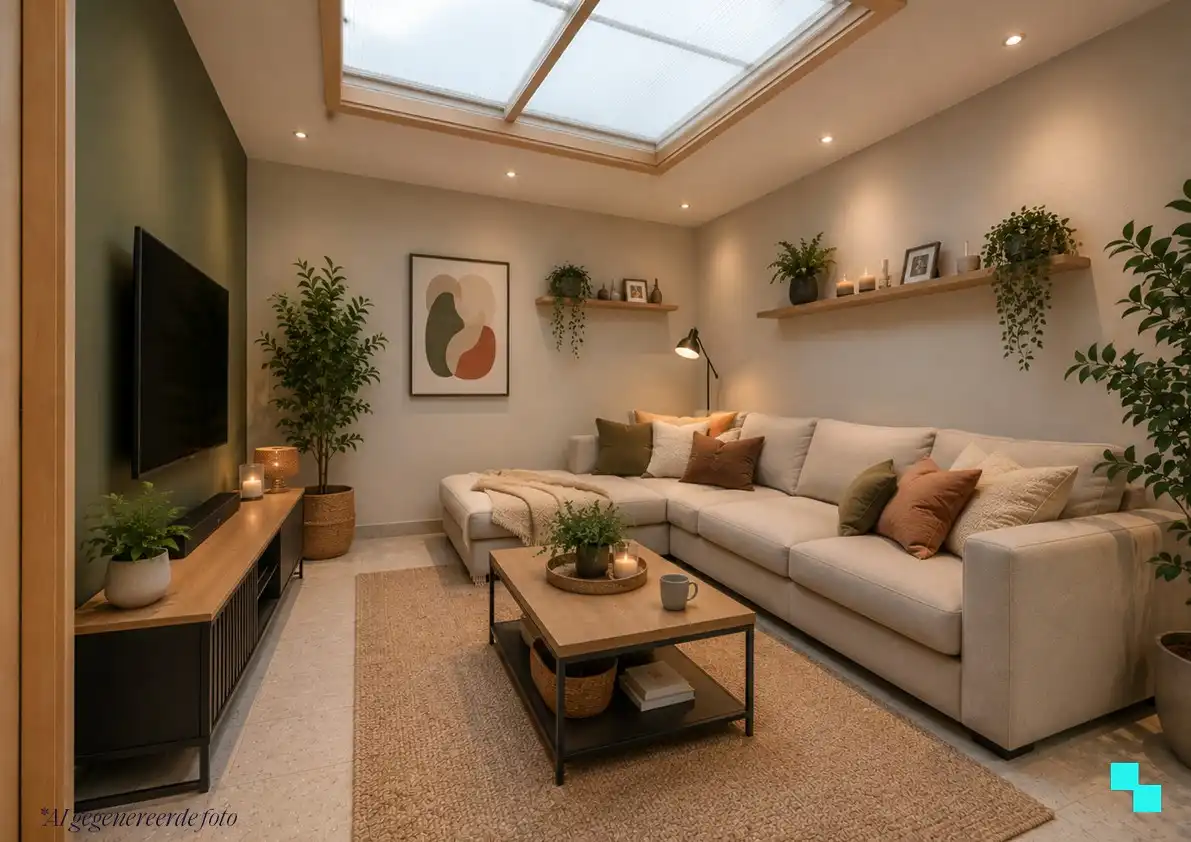 Handelswoning met garage en tuin foto 7
