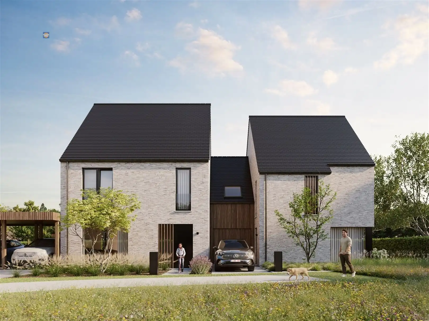 Nieuwbouwwoning met 3 slaapkamers, tuin en ruime zolder in groene omgeving foto {{pictureIndex}}