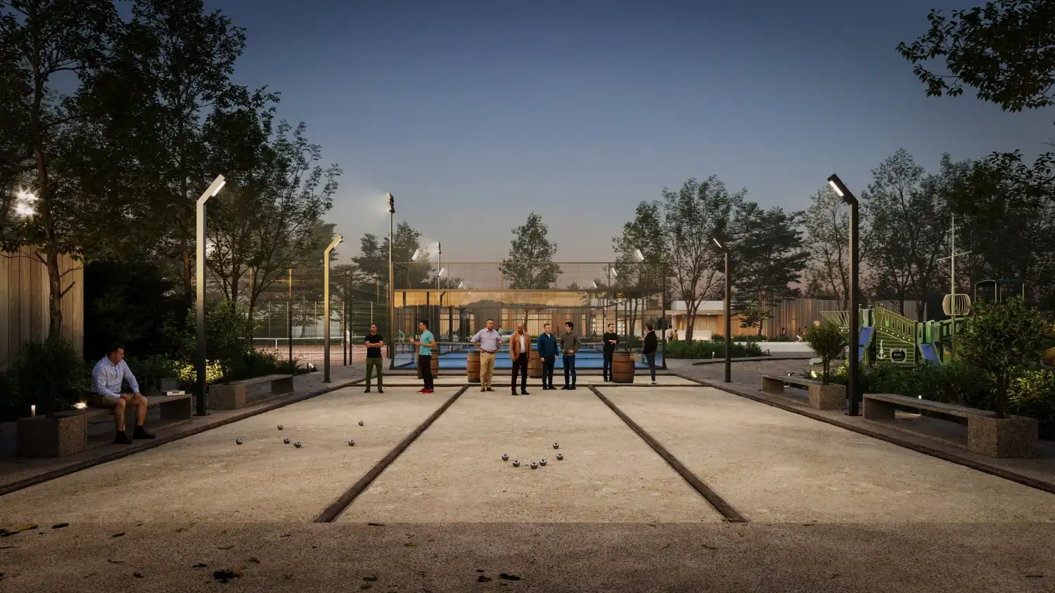 Nieuwbouwproject met vakantiewoningen en appartementen in een groene omgeving. foto 19