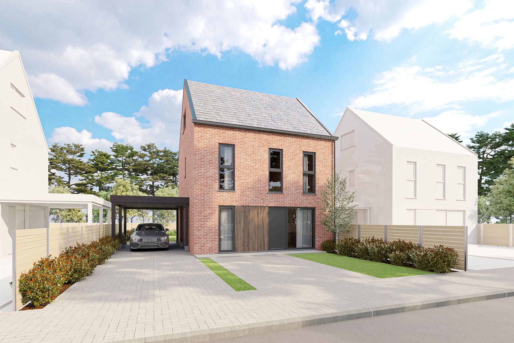 Hedendaagse 3–gevelwoning te Geraardsbergen foto 2